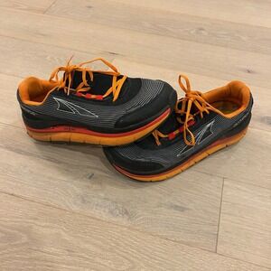 Altra Olympus Mens 12 Trail Running Shoes Black Orange Zero Drop A1555-2